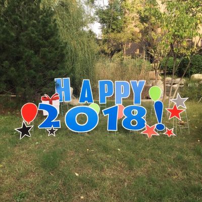 Wodoodporna karta Corflute Yard 24x36 Duże plastikowe litery z tektury falistej