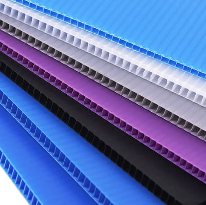 Zmywalny arkusz PP Corflute o grubości 2 mm nadający się do recyklingu Blue Coroplast Board