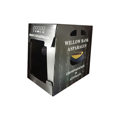 Pudełko do opakowań warzywnych wykonane z polipropylenowego plastiku falistego o doskonałej odporności na rozkład wilgoci i szkodniki