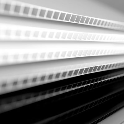 PP Hollow Board Żółty Coroplast Plastikowy kartonowy podwójny profil ścienny
