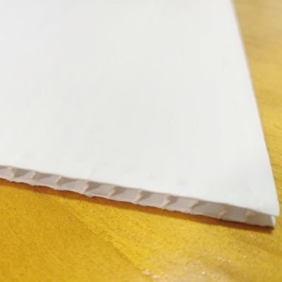 Recyklingowane białe arkusze Coroplast 10 mm puste arkusze z tektury falistej