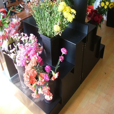 Czarny 5mm Corflute Stojak na świeże kwiaty do domowego ogrodu