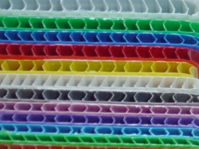 Żółta biała płyta Coroplast 5mm Coroplast 4 x 8 arkuszy nadająca się do recyklingu