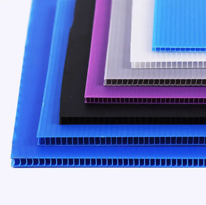 Zmywalny arkusz PP Corflute o grubości 2 mm nadający się do recyklingu Blue Coroplast Board