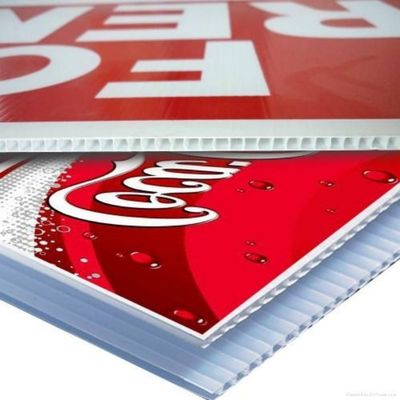 3mm Nieruchomości Corflute Znaki Odporność na promieniowanie UV Tektura falista z tworzywa sztucznego