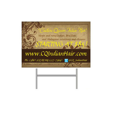 PP tektura falista z tworzywa sztucznego Znaki reklamowe wewnątrz / na zewnątrz ze słupkami H